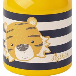 Edelstahl-Trinkflasche 250 ml - Tiger - Gelb Blau