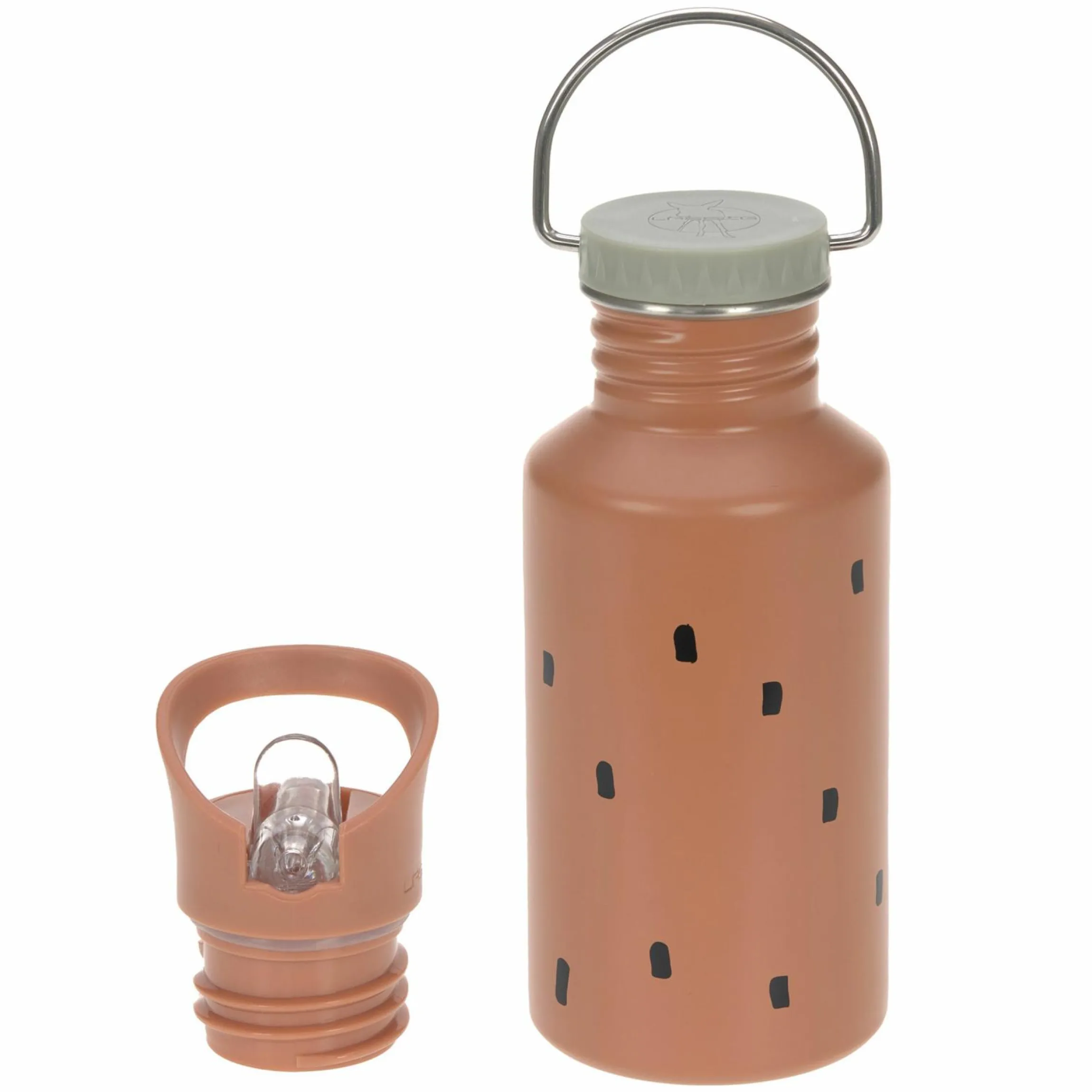 Edelstahl-Trinkflasche 500 ml - Happy Prints - Caramel
