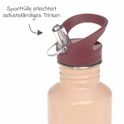 Edelstahl-Trinkflasche 500 ml - Rose