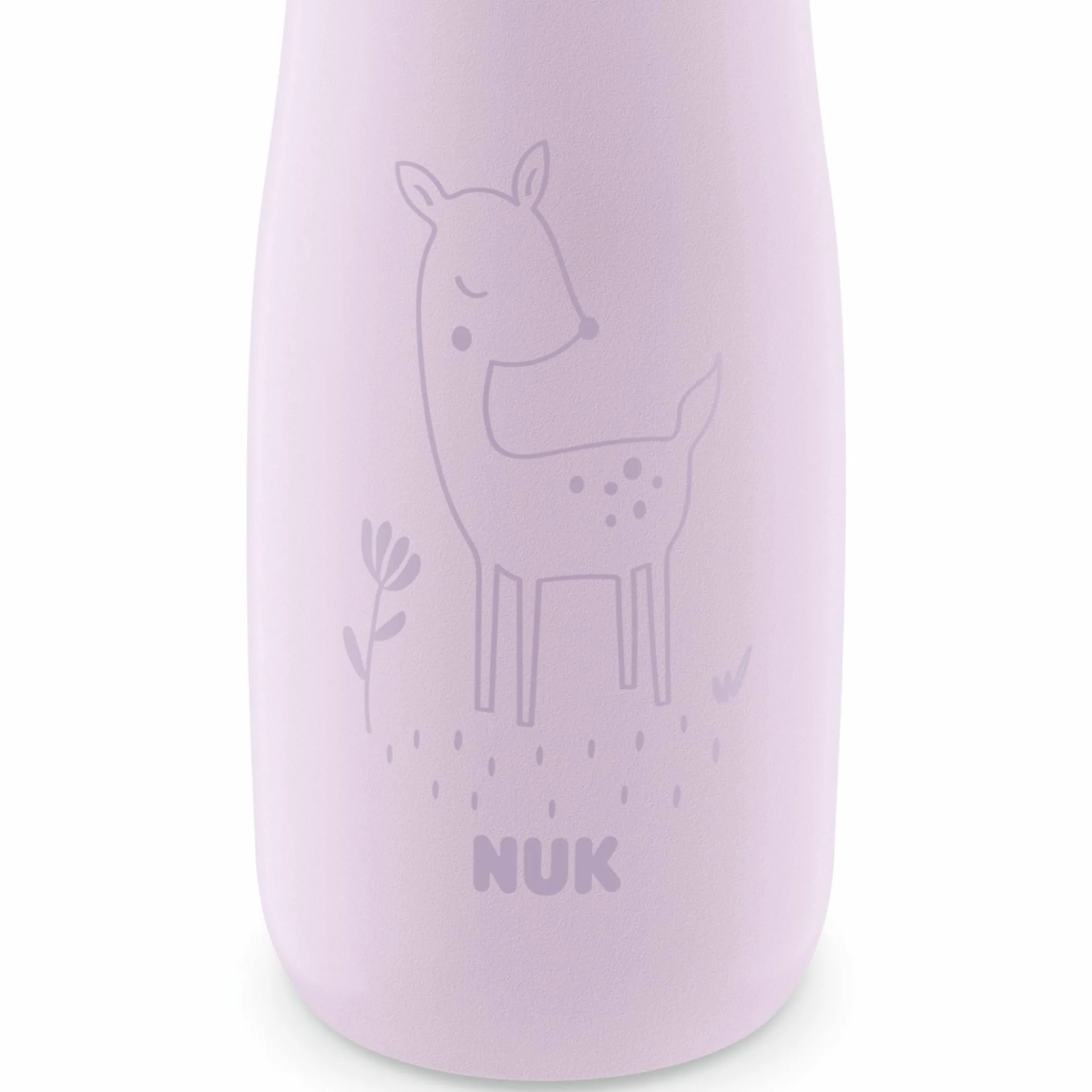 Edelstahl-Trinkflasche Mini-Me Sip Cup - mit bissfestem Trinkaufsatz 300 ml - Reh - Flieder