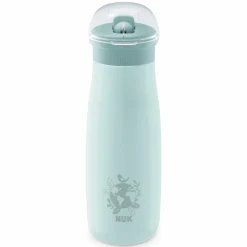 Edelstahl-Trinkflasche Mini-Me Flip Cup - mit bissfestem Trinkaufsatz 500 ml - Globus - Blau