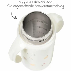 Edelstahl-Trinklernflasche Thermobaby 240 ml mit Silikon-Sauger - Valencia