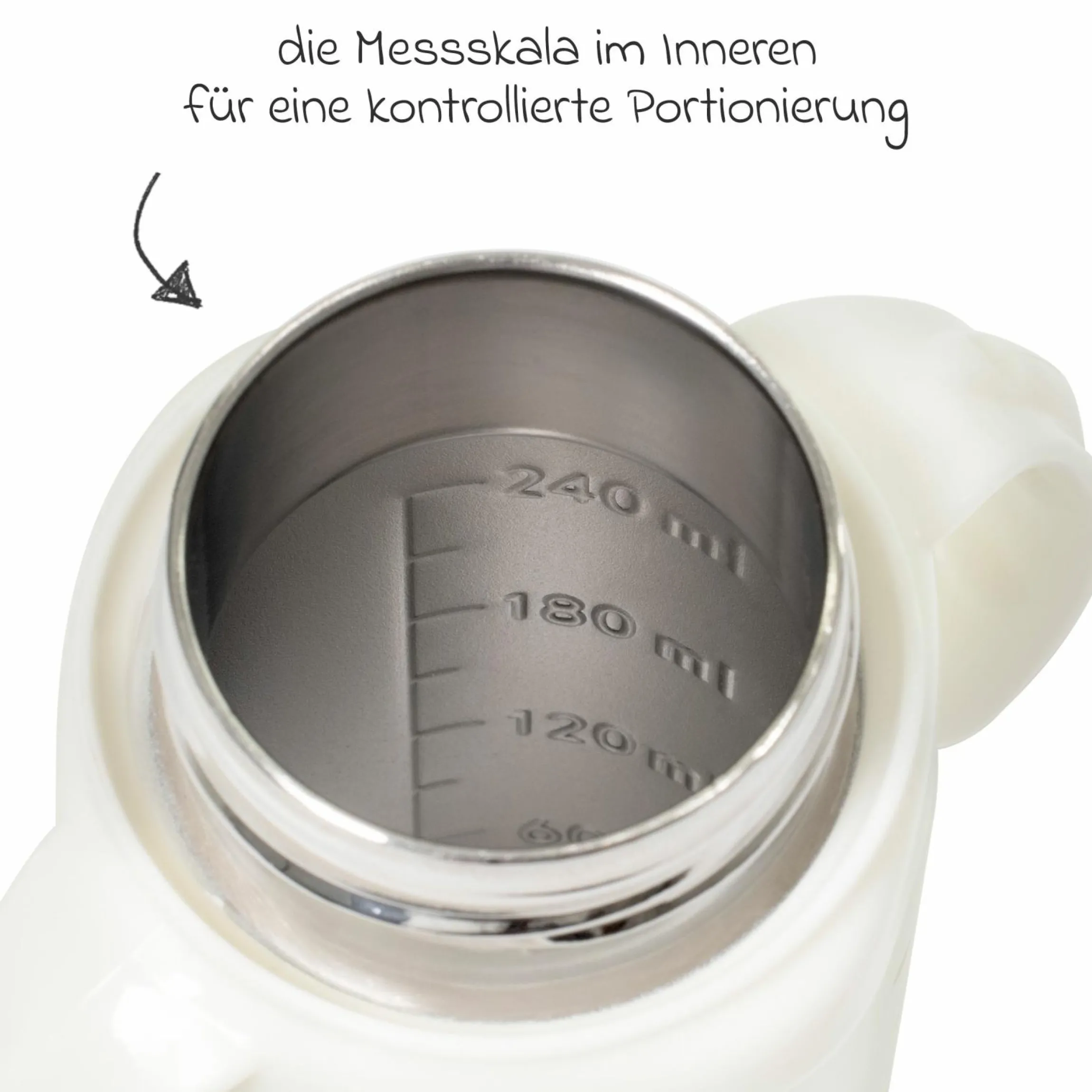Edelstahl-Trinklernflasche Thermobaby 240 ml mit Silikon-Sauger - Valencia
