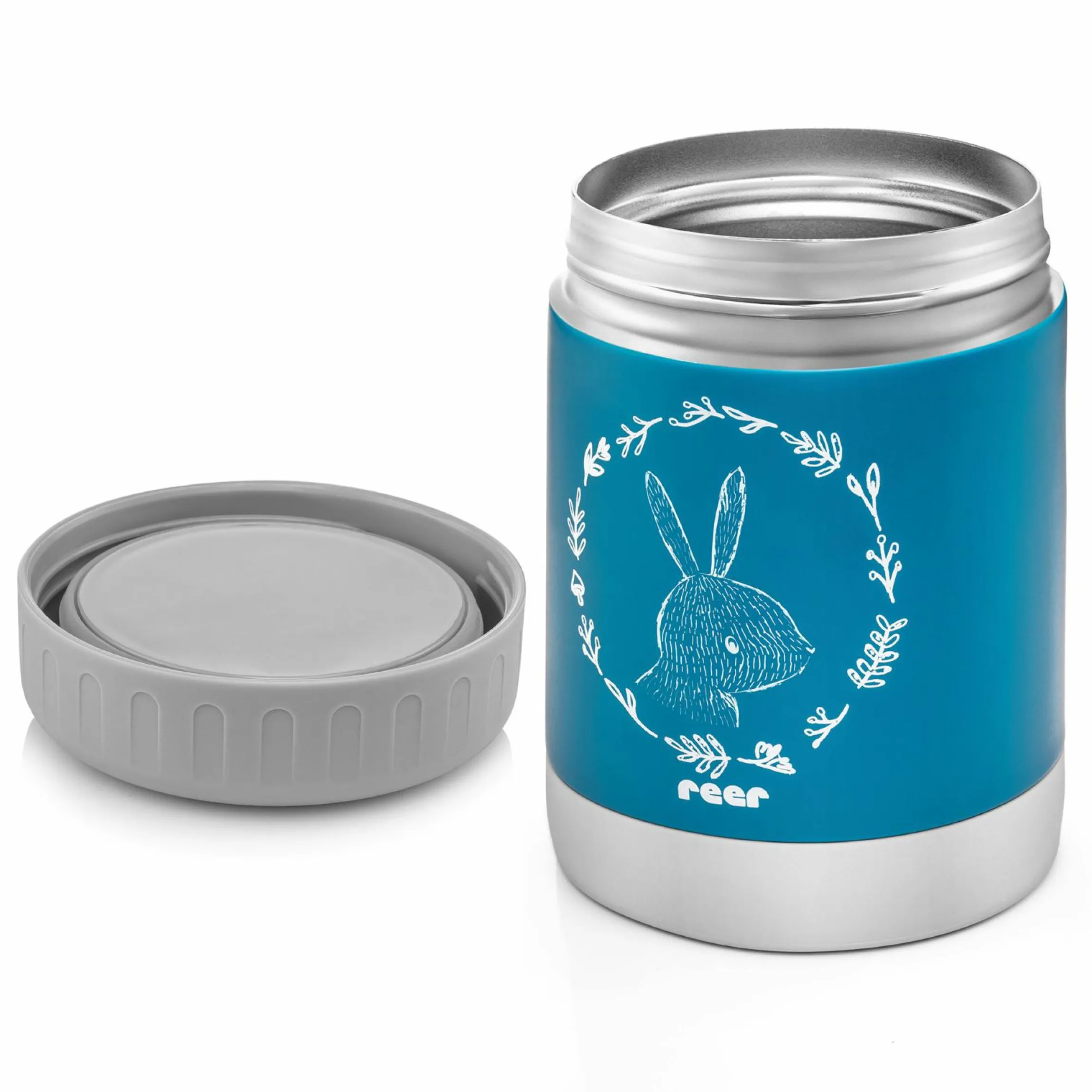 Edelstahl-Warmhaltebox 300ml - ColourDesign - Petrolblau