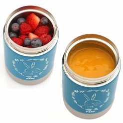 Edelstahl-Warmhaltebox 300ml - ColourDesign - Petrolblau