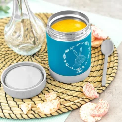 Edelstahl-Warmhaltebox 300ml - ColourDesign - Petrolblau