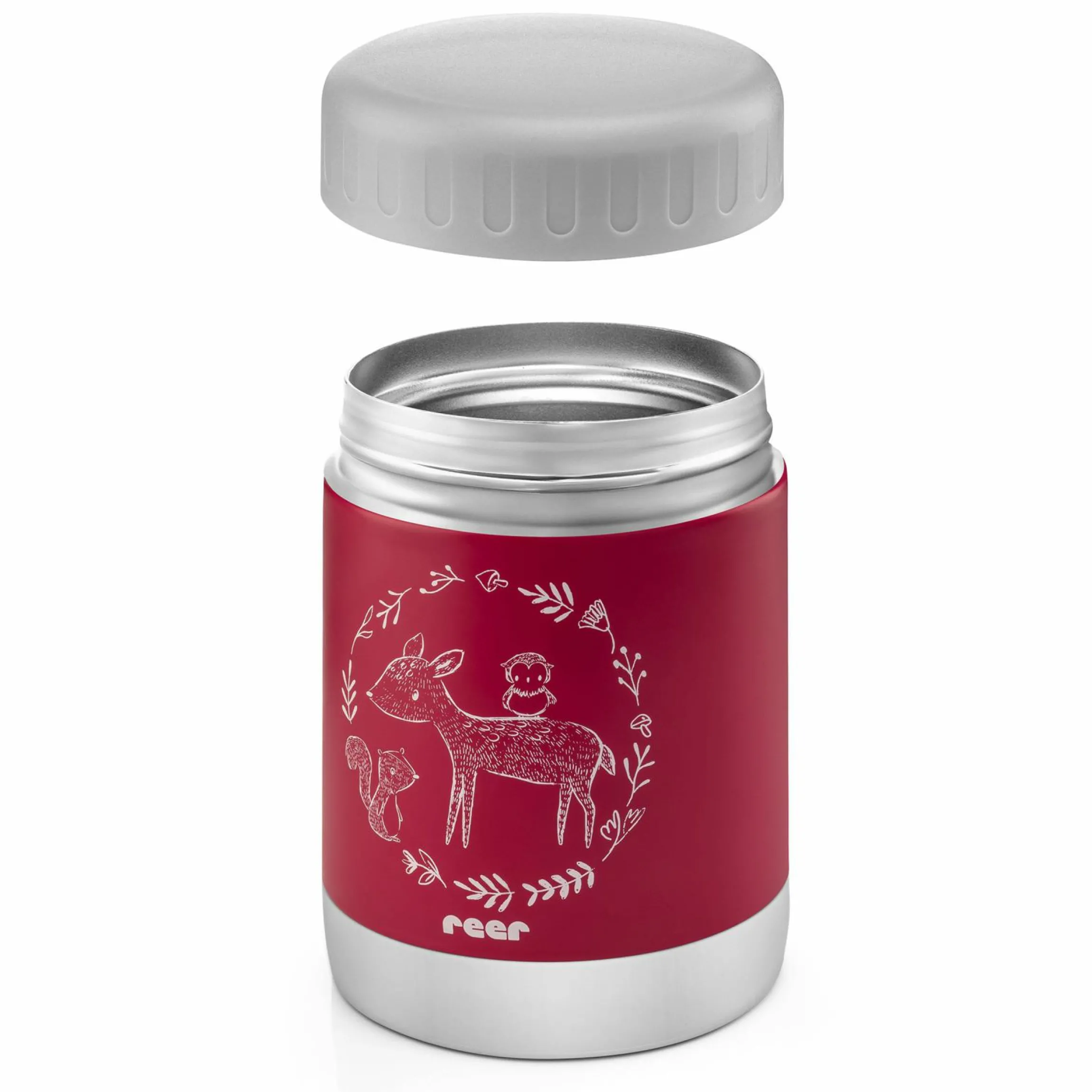 Edelstahl-Warmhaltebox 300ml - ColourDesign - Beerenrot