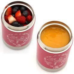 Edelstahl-Warmhaltebox 300ml - ColourDesign - Beerenrot