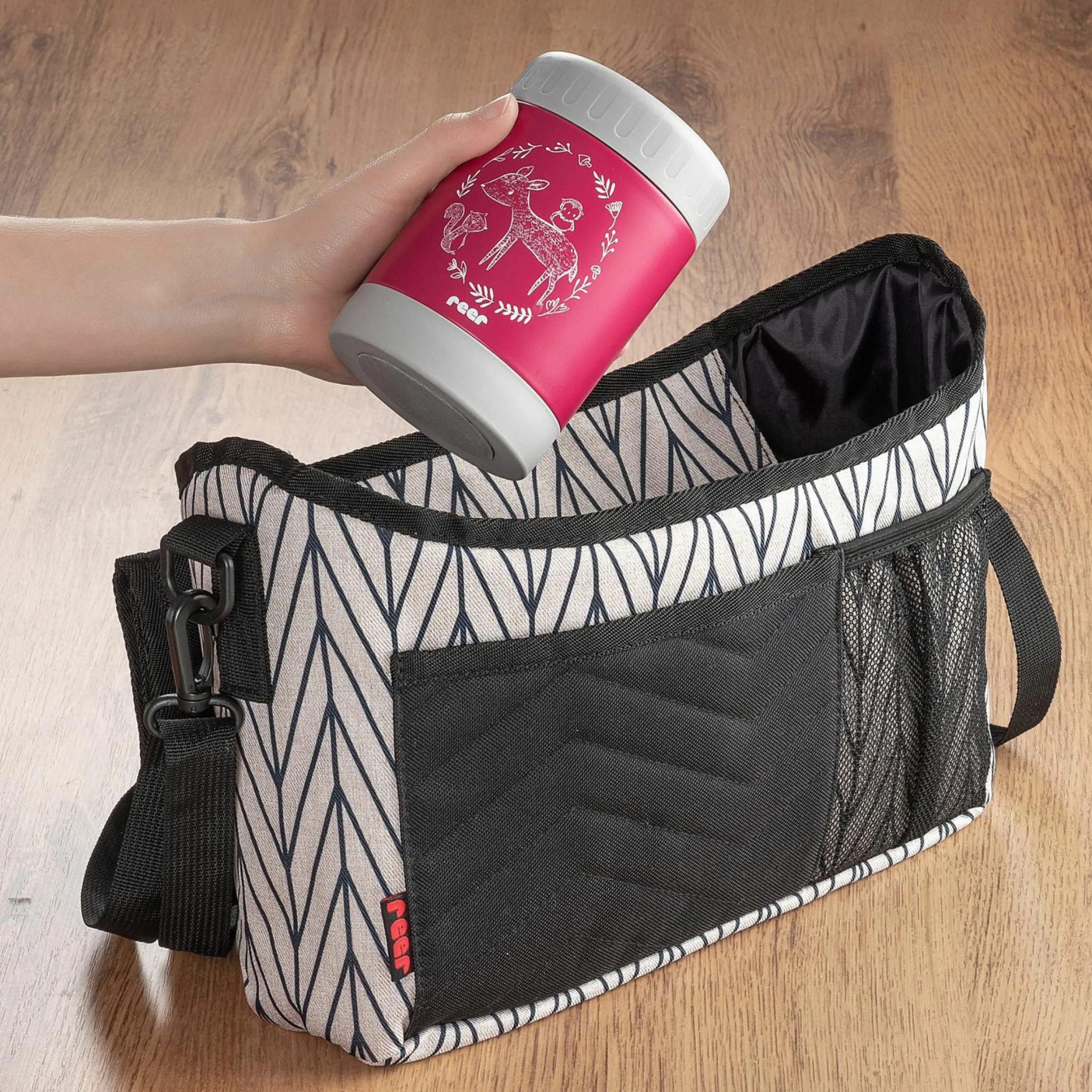 Edelstahl-Warmhaltebox 300ml - ColourDesign - Beerenrot