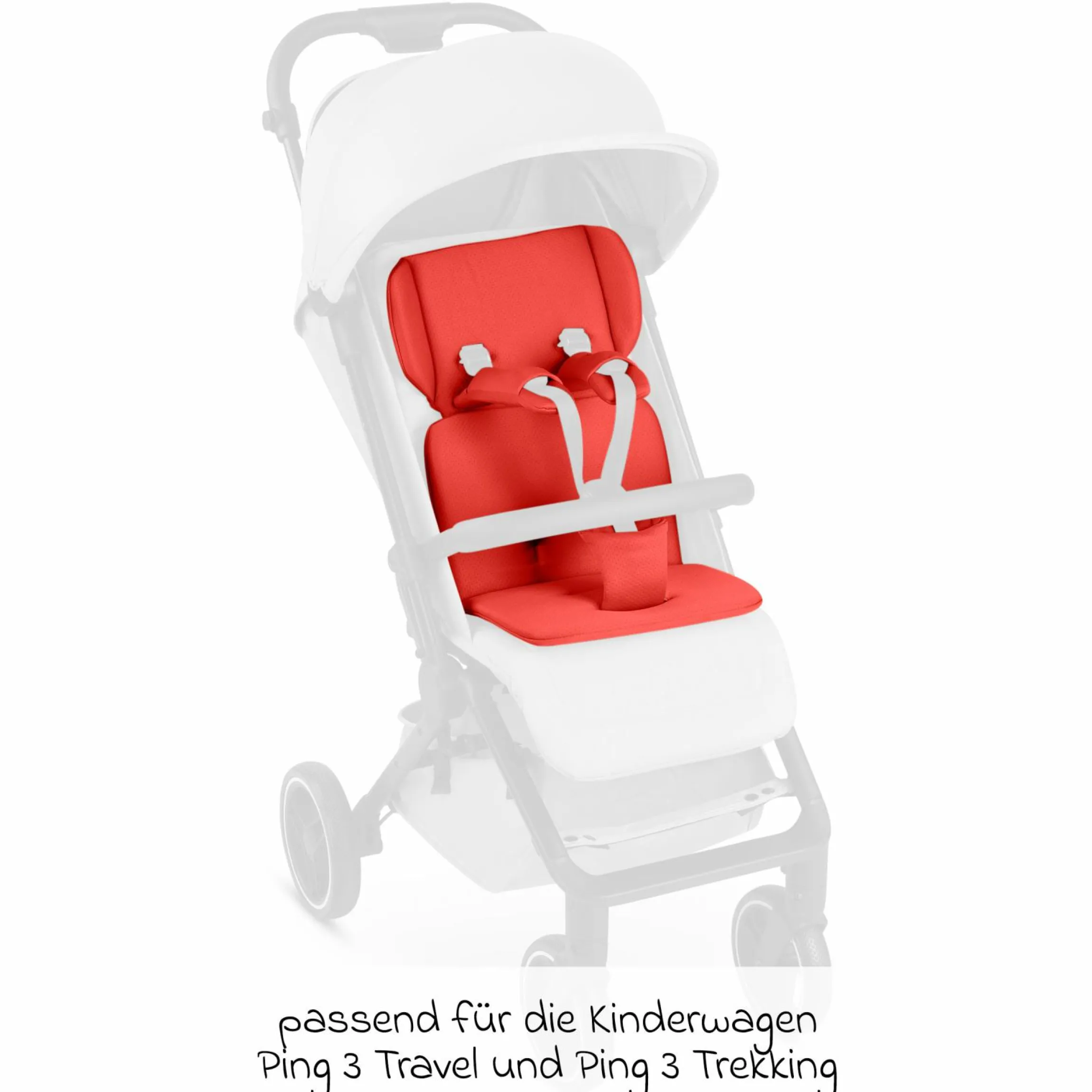 Einlagen-Set für Ping 3 Travel, Ping 3 Trekking mit Sitzeinlage, Schultergurt & Schrittgurtpolster - Cozy - Mango - Kollektion 2025