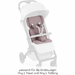 Einlagen-Set für Ping 3 Travel, Ping 3 Trekking mit Sitzeinlage, Schultergurt & Schrittgurtpolster - Cozy - Teak - Kollektion 2025
