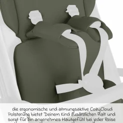 Einlagen-Set für Ping 3 Travel, Ping 3 Trekking mit Sitzeinlage, Schultergurt & Schrittgurtpolster - Cozy - Olive - Kollektion 2025
