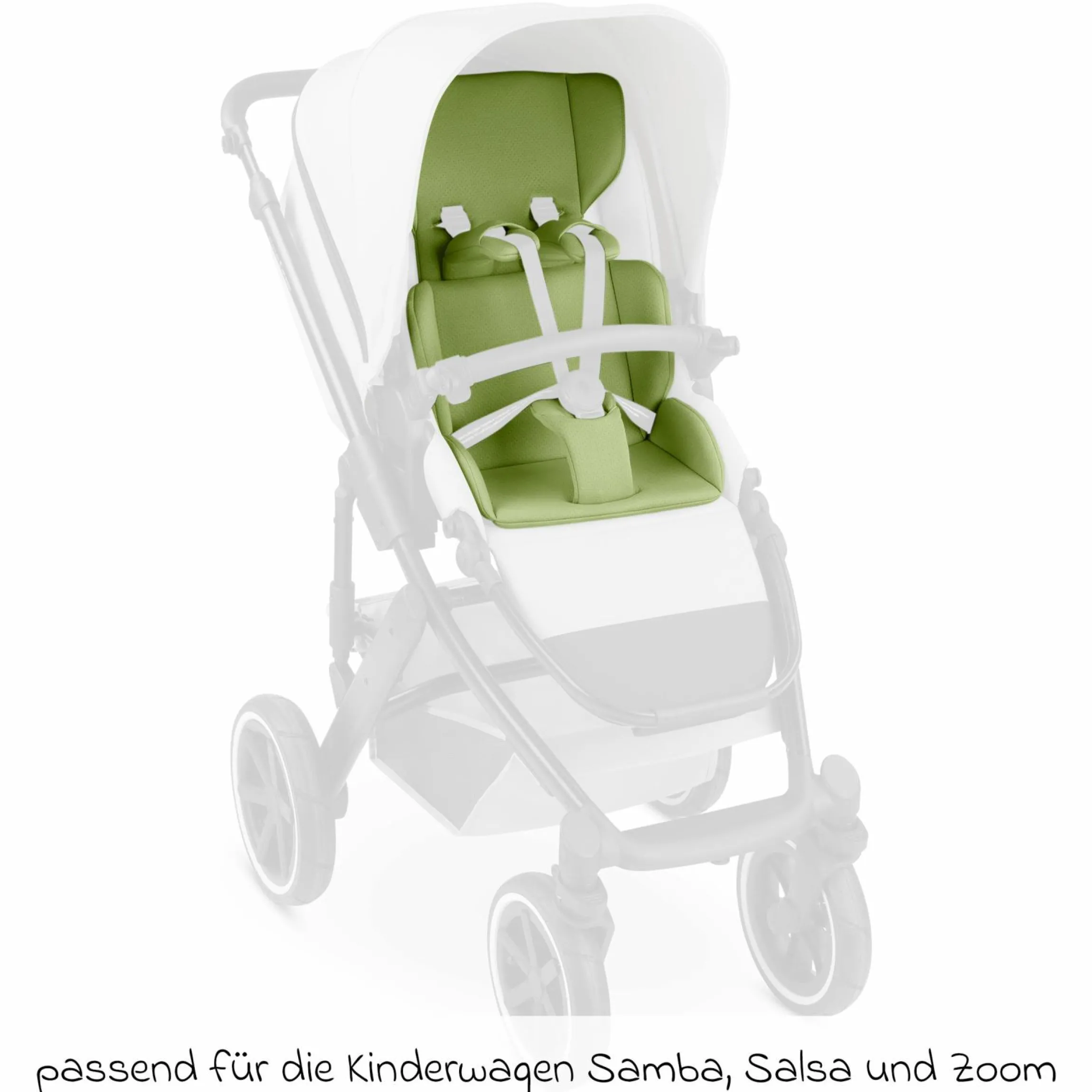 Einlagen-Set für Samba, Salsa, Zoom mit Sitzeinlage, Schultergurt & Schrittgurtpolster - Cozy - Tea - Kollektion 2025