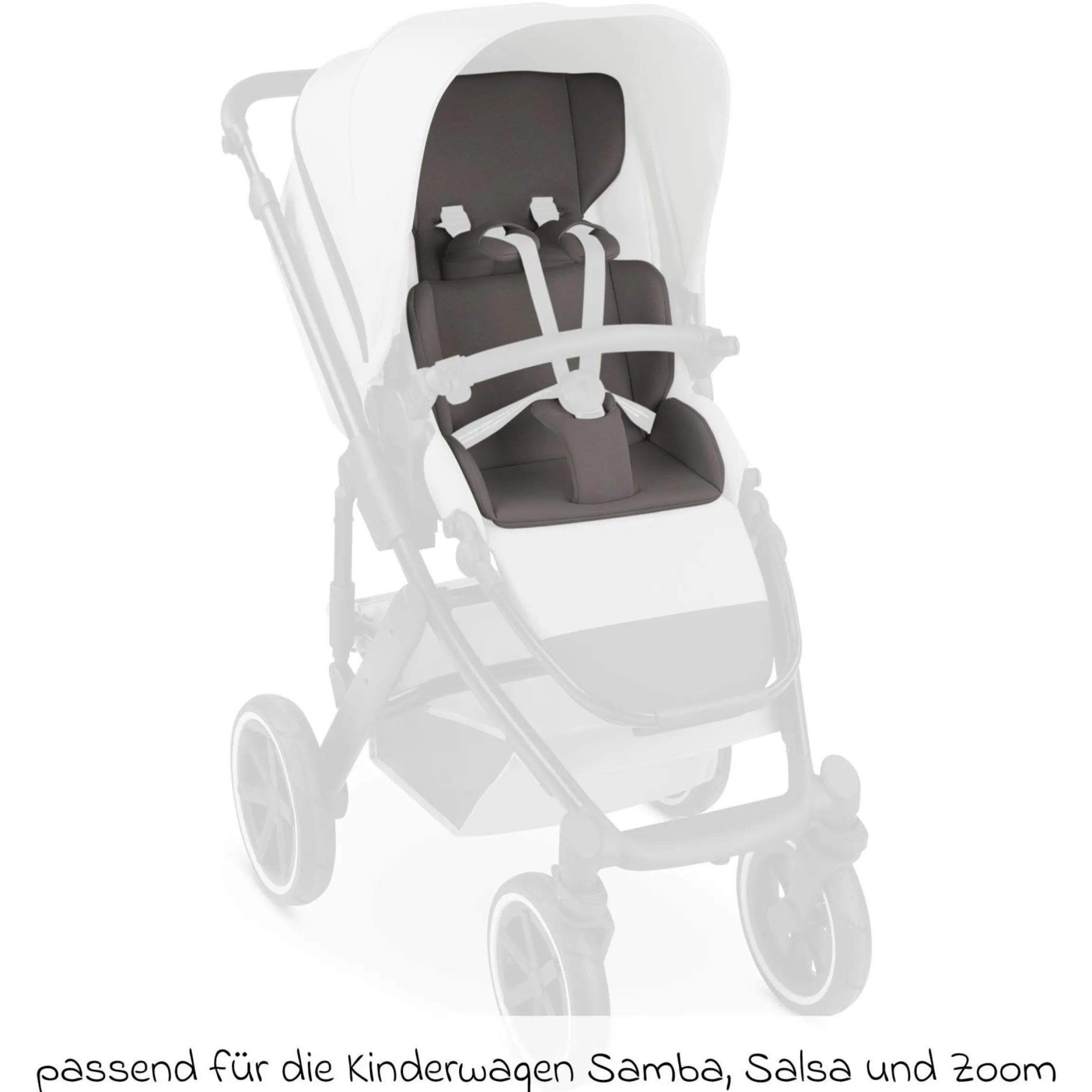 Einlagen-Set für Samba, Salsa, Zoom mit Sitzeinlage, Schultergurt & Schrittgurtpolster - Cozy - Falcon - Kollektion 2025
