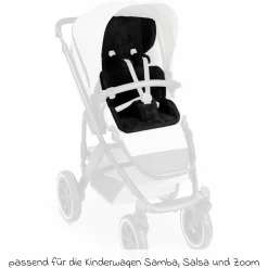 Einlagen-Set für Samba, Salsa, Zoom mit Sitzeinlage, Schultergurt & Schrittgurtpolster - Black - Kollektion 2025