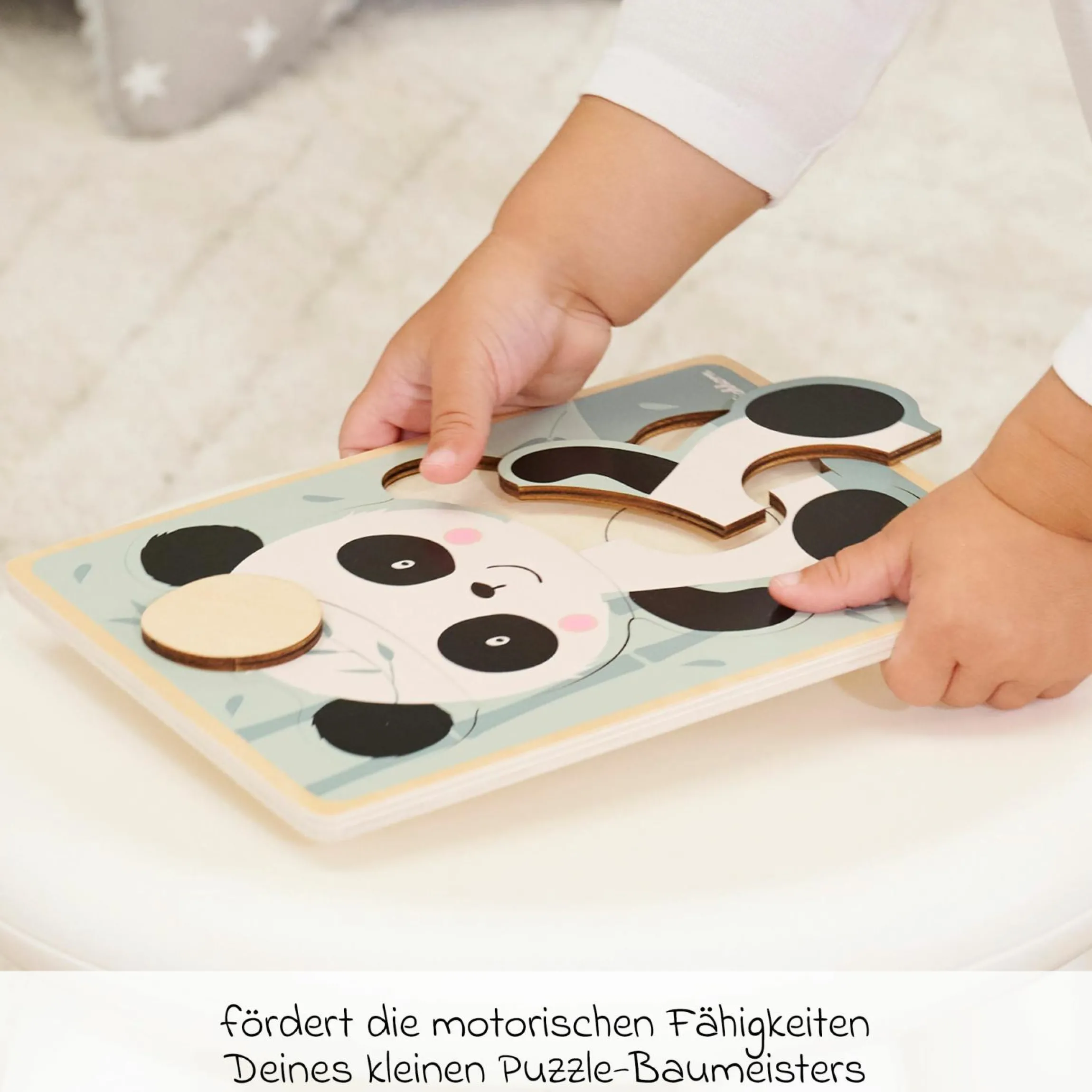 Einlegepuzzle / Konturen-Puzzle - Panda