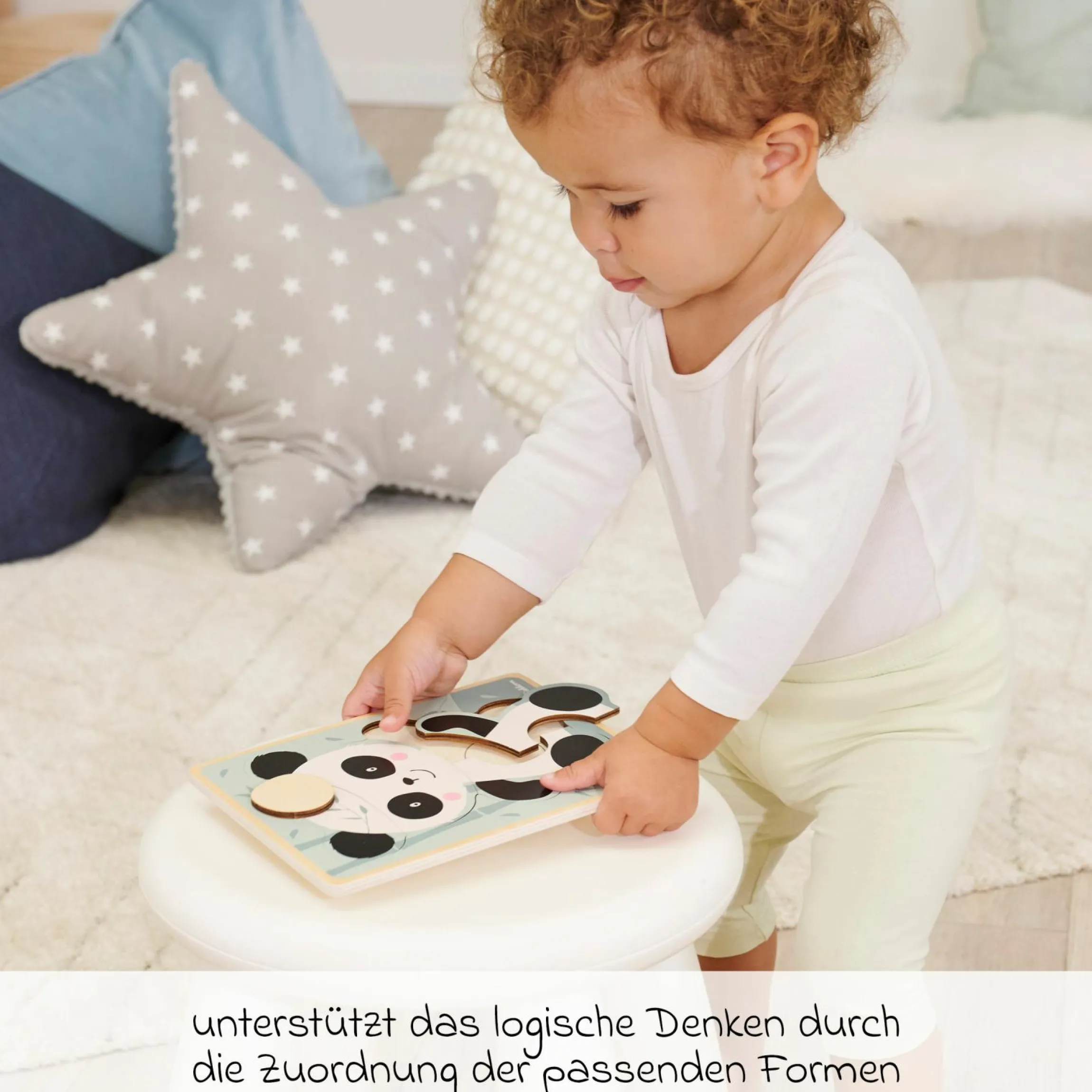 Einlegepuzzle / Konturen-Puzzle - Panda