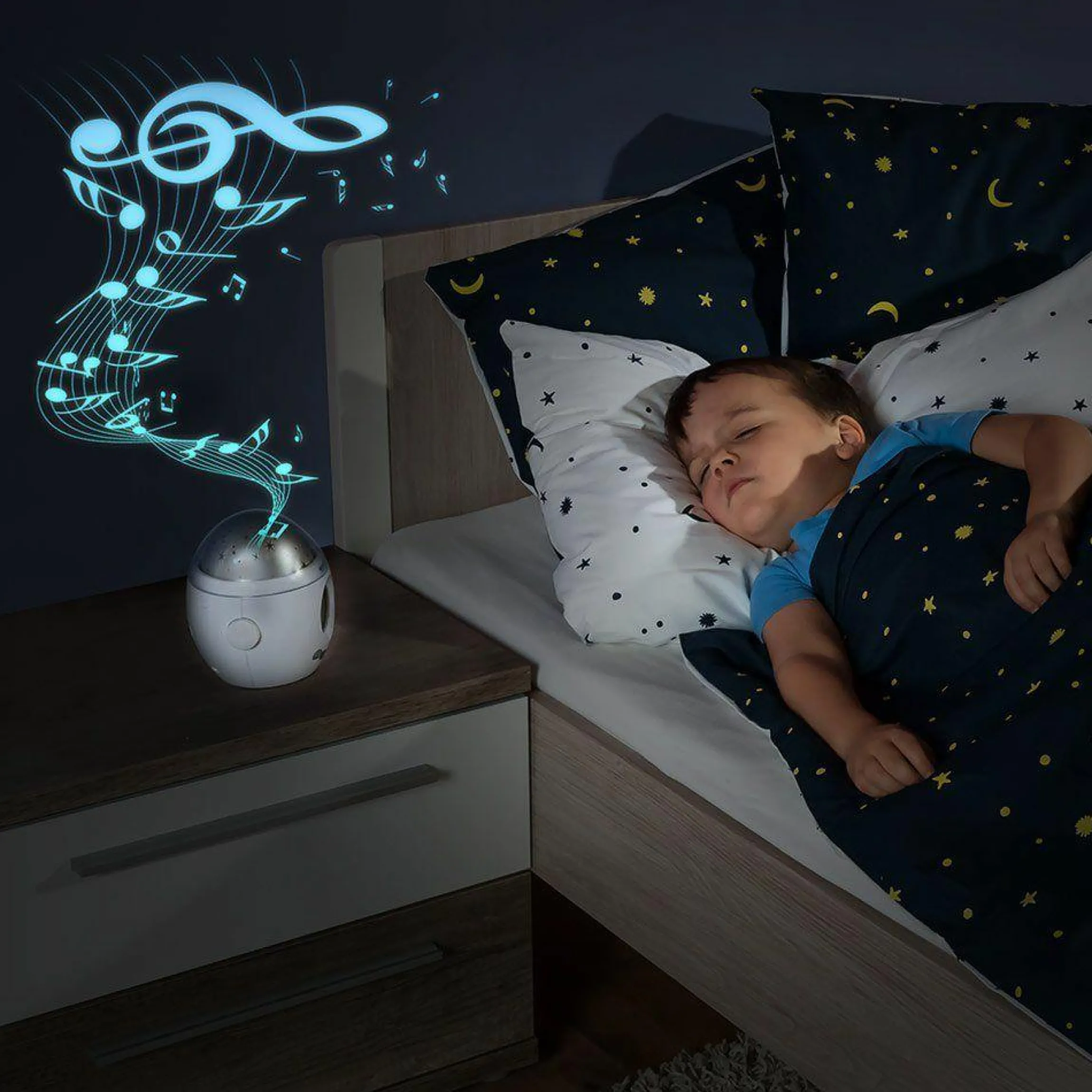 Einschlaflicht mit Lichtprojektor & Musikfunktion My Magic Starlight