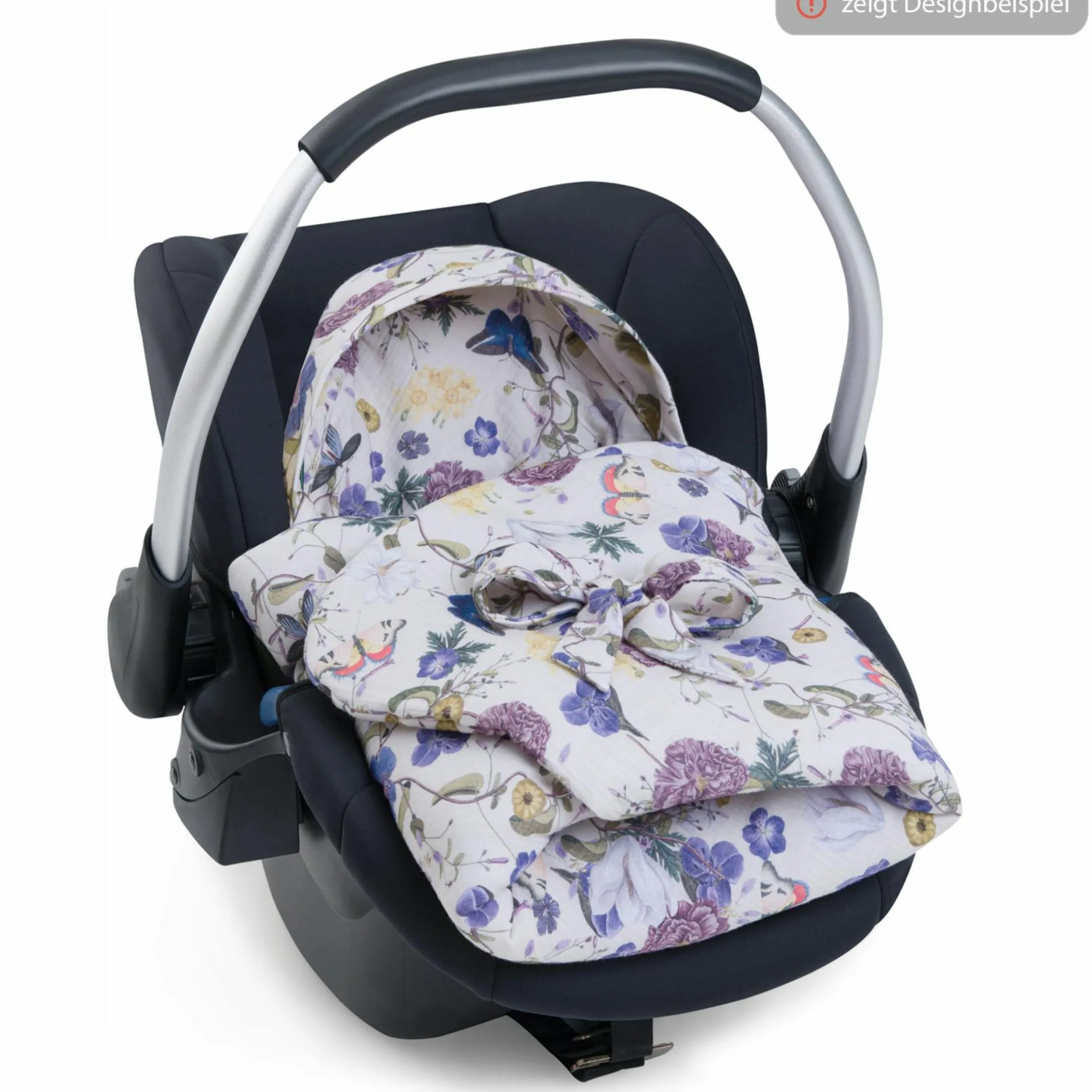Einschlagdecke / Kuscheldecke Snuggle So Cosy - Floral Beige