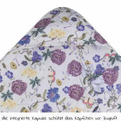 Einschlagdecke / Kuscheldecke Snuggle So Cosy - Floral Beige