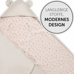 Einschlagdecke / Kuscheldecke Snuggle N Dream - Beige Bloom