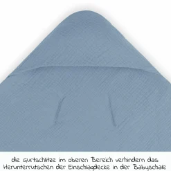 Einschlagdecke / Kuscheldecke Snuggle So Cosy - Dusty Blue