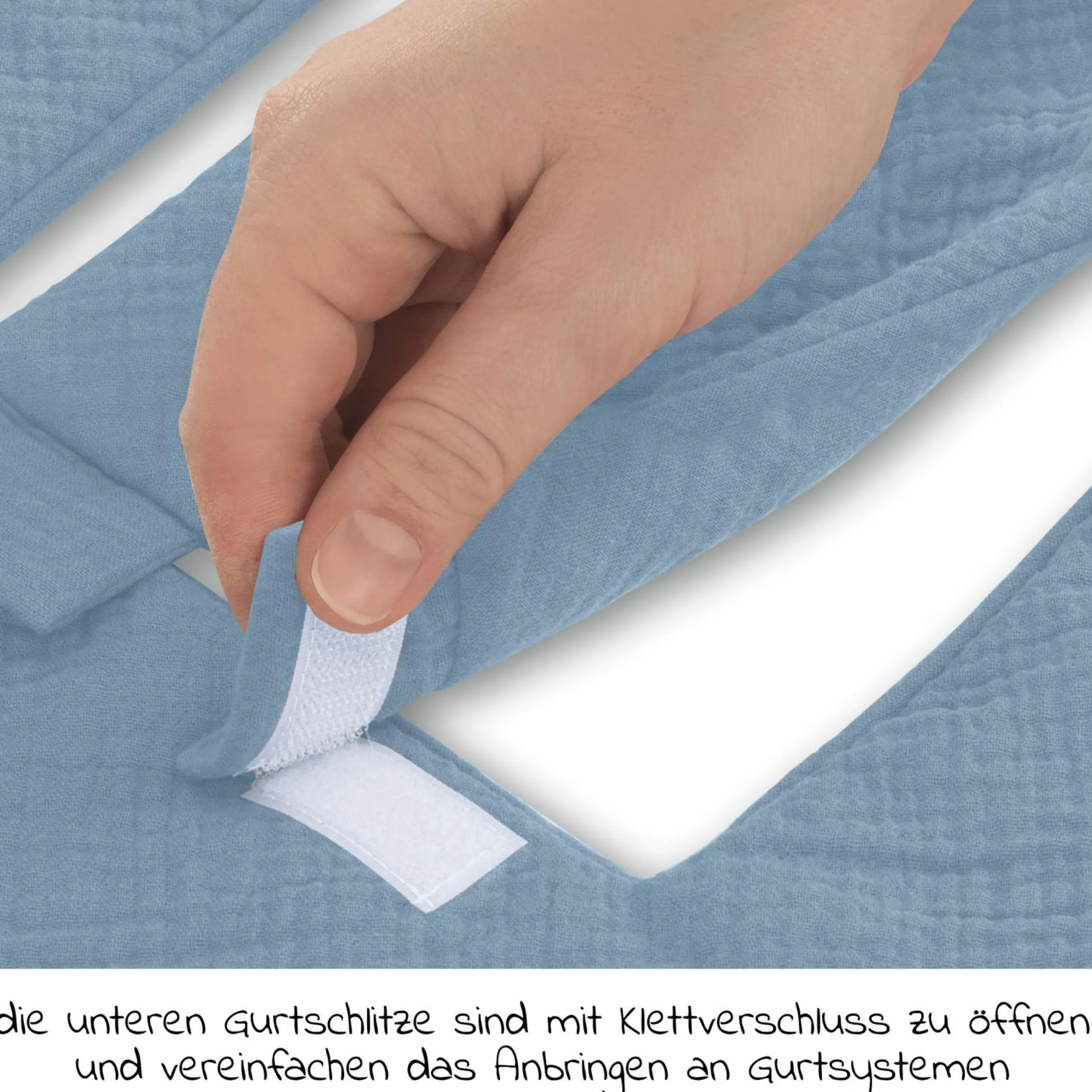 Einschlagdecke / Kuscheldecke Snuggle So Cosy - Dusty Blue