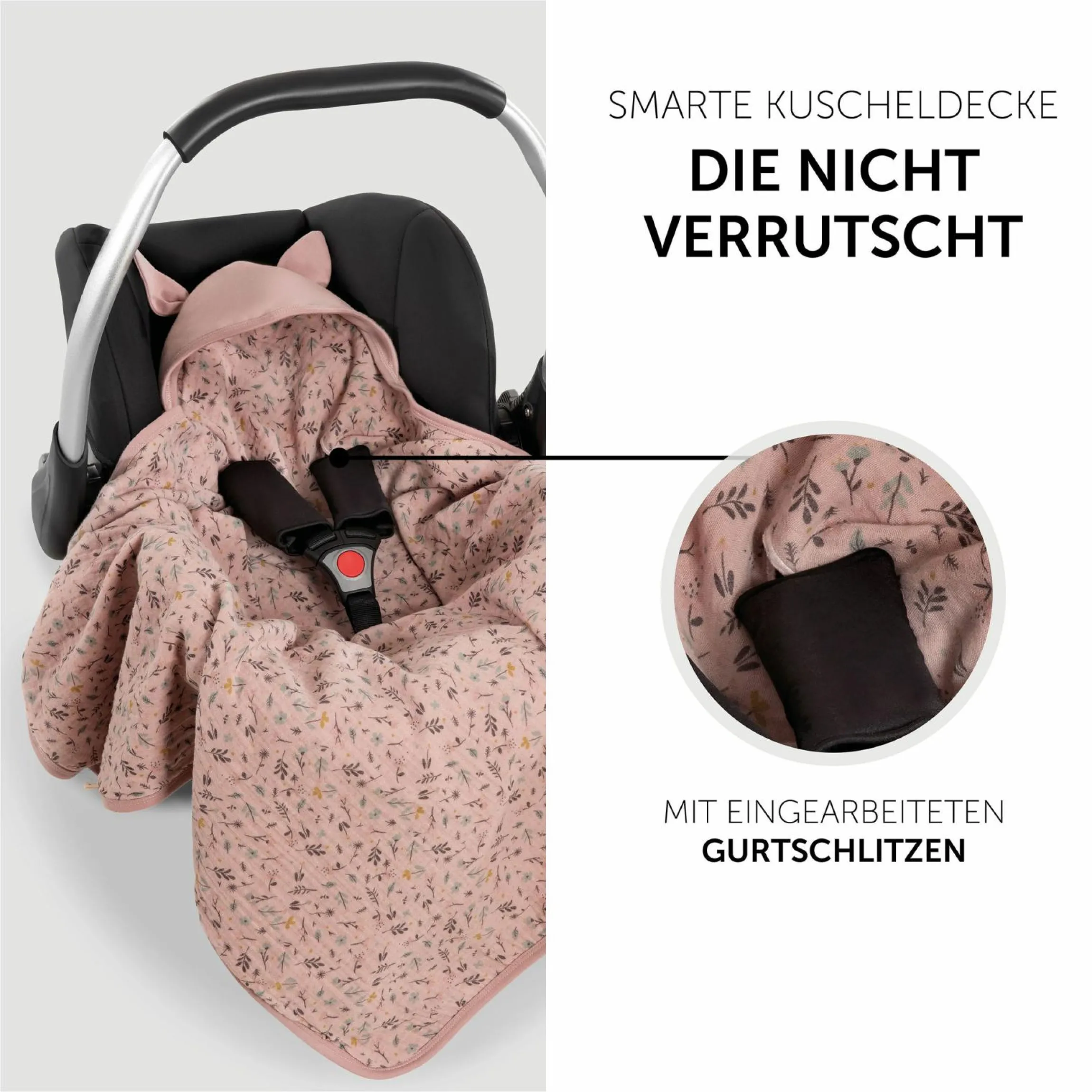 Einschlagdecke / Kuscheldecke Snuggle N Dream - Disney - Bambi Rose