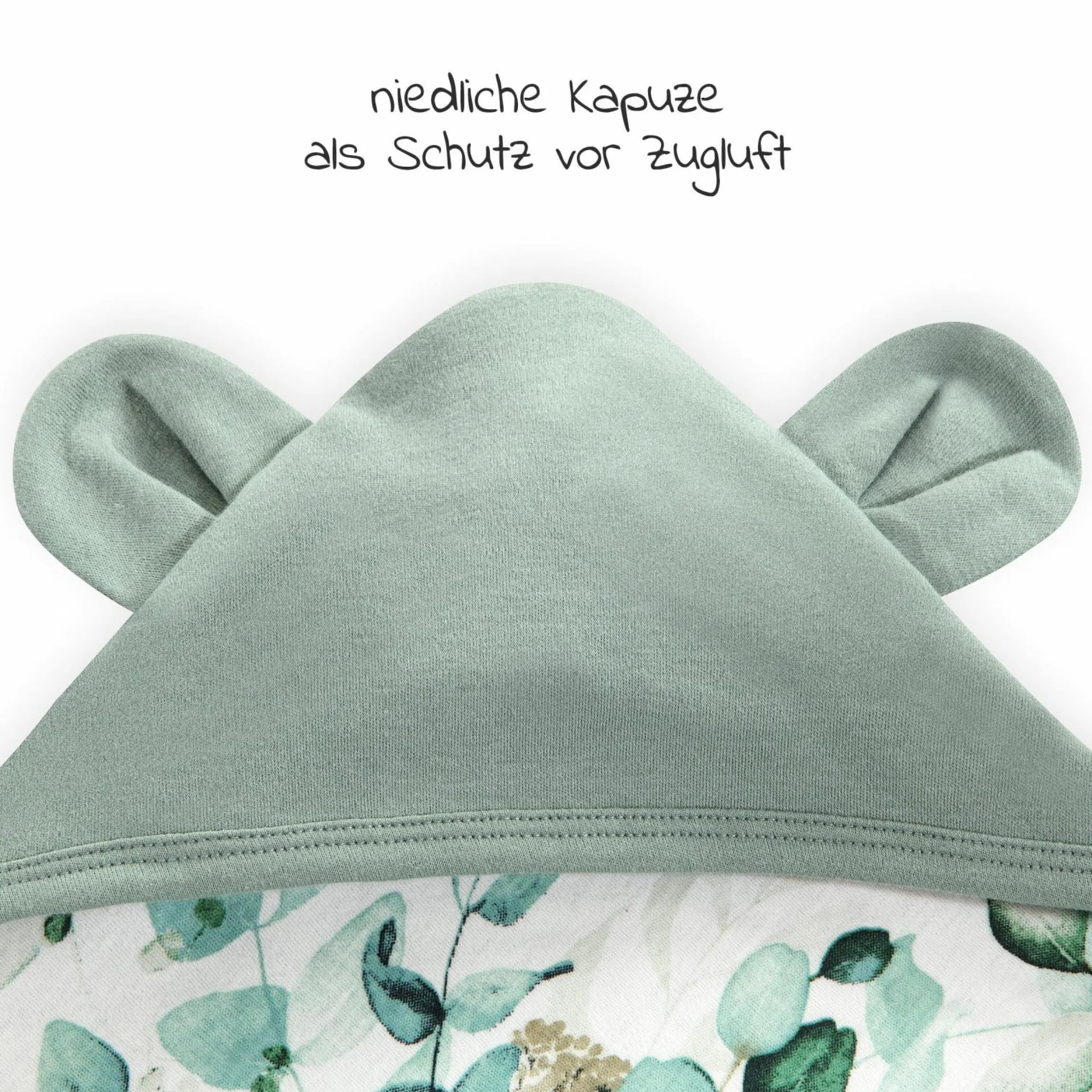 Einschlagdecke / Kuscheldecke Snuggle N Dream - Leaves Mint