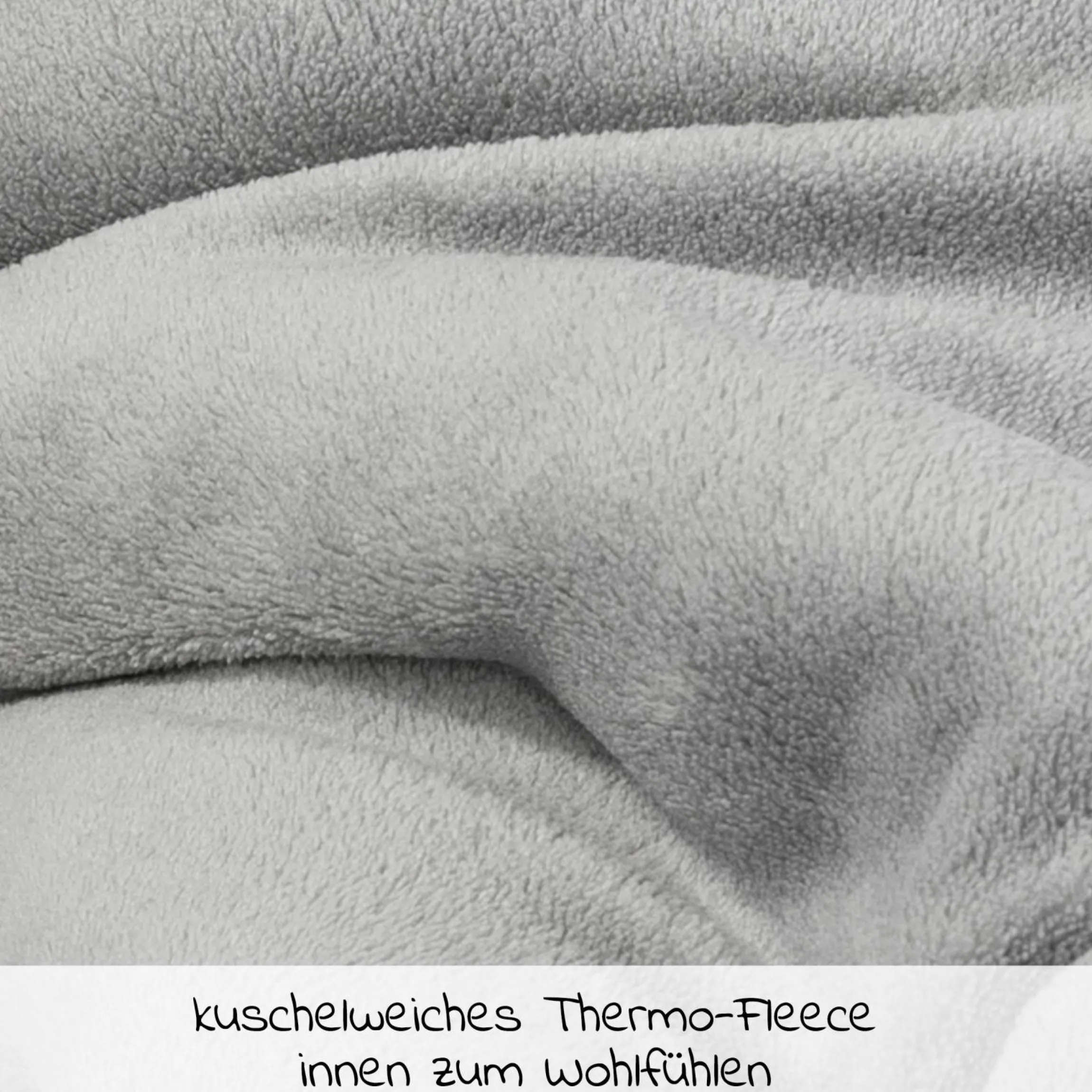 Einschlagdecke Deluxe für Babyschale (Maxi-Cosi, Cybex, Hauck, ABC Design uvm.) und Babywanne - Grau