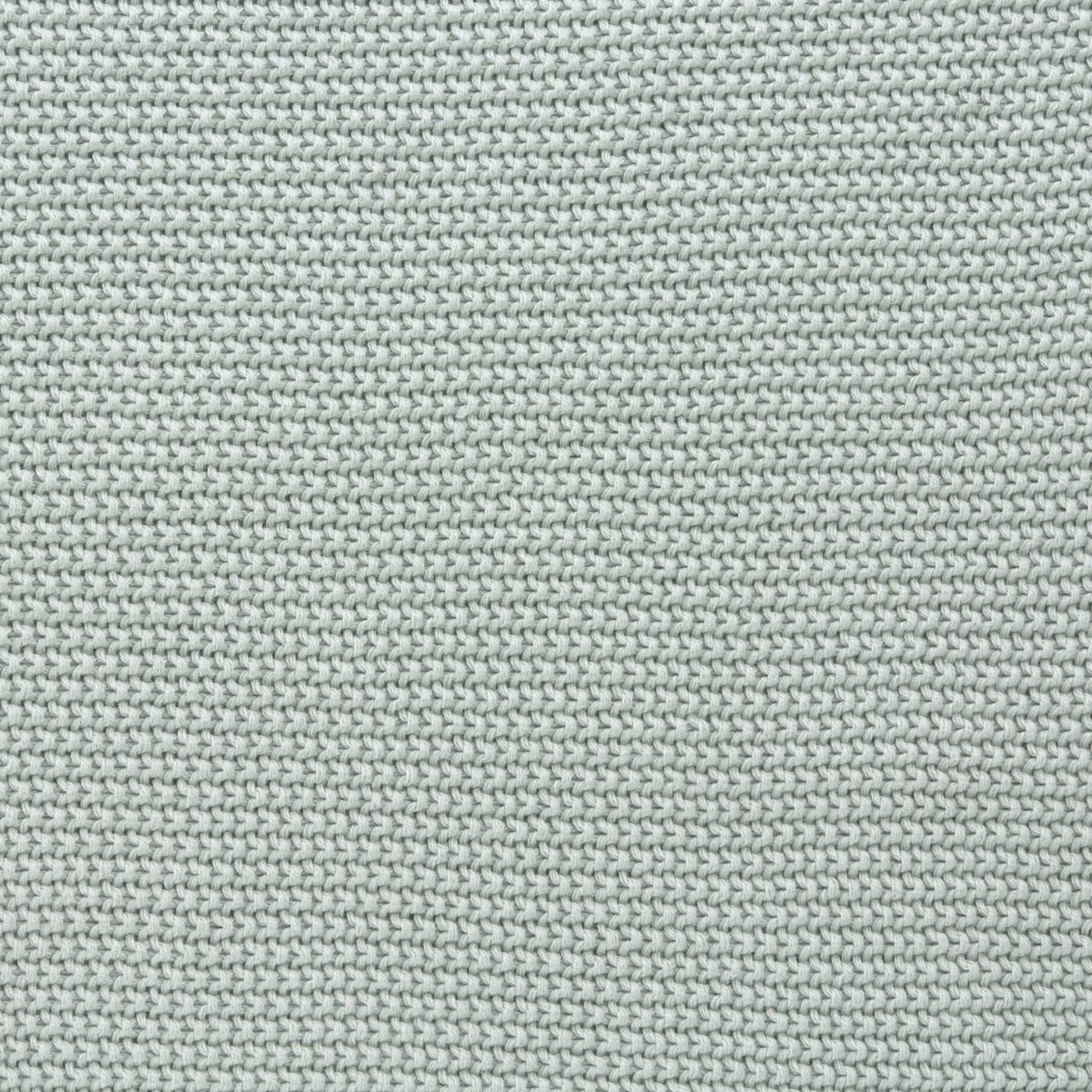 Einschlagdecke für Babyschale Knitted Blanket aus Bio-Baumwolle 78 x 78 cm - Light Mint