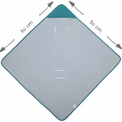 Einschlagdecke leichte Jerseydecke - für Babyschale & Kinderwagen 80 x 80 cm - Patina Mint