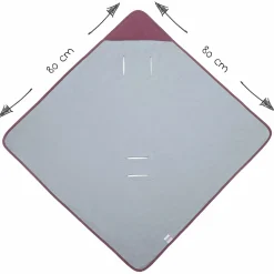 Einschlagdecke leichte Jerseydecke - für Babyschale & Kinderwagen 80 x 80 cm - Orchidee Puder