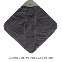 Einschlagdecke Palü für Babyschalen und Babywannen - Salbei