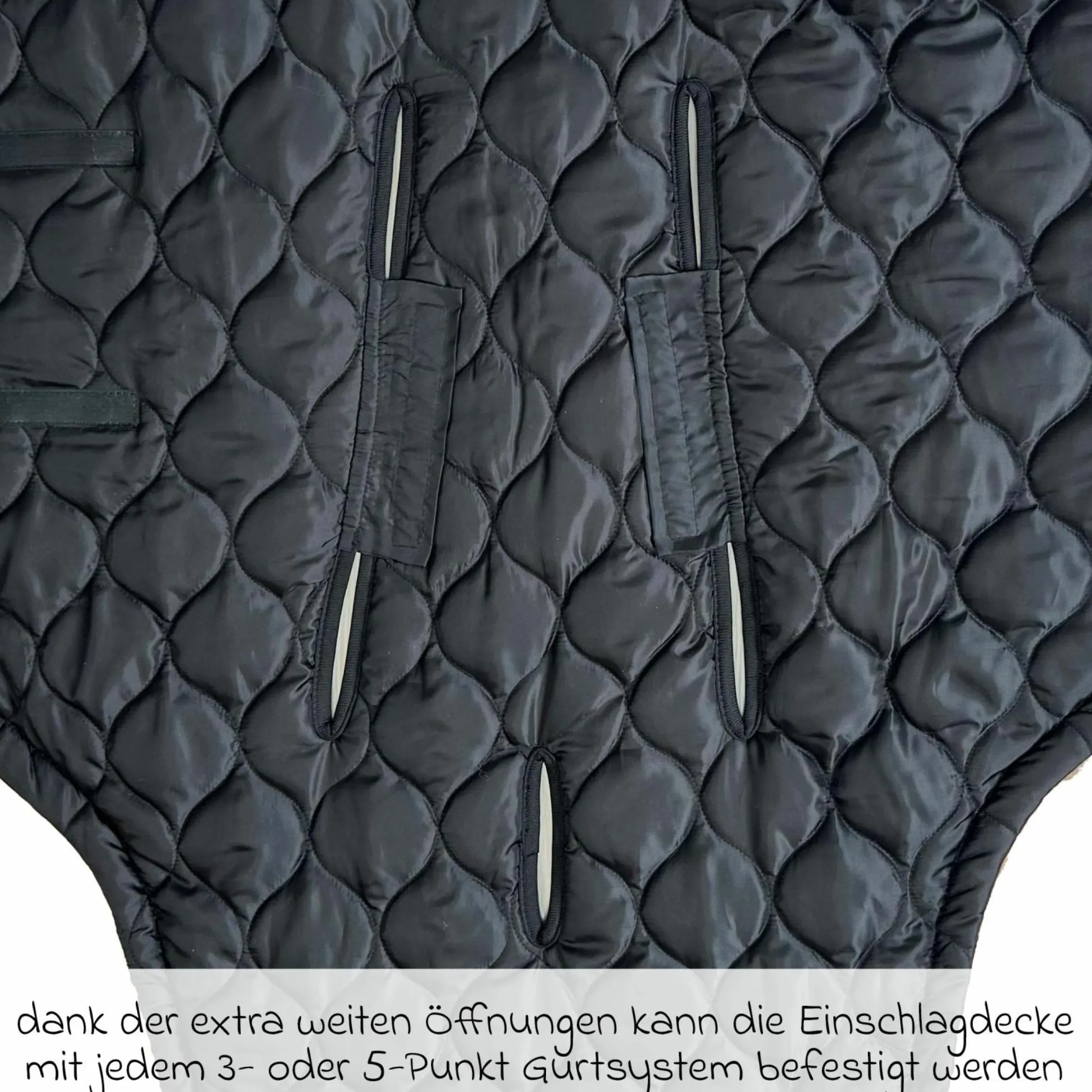 Einschlagdecke Recy Small aus 100% recyceltes Polyester für Babyschalen - Black Light Brown