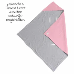 Einschlagdecke Sunny Wrap Summer für Babyschalen 85 x 85 cm - Birdal Rose