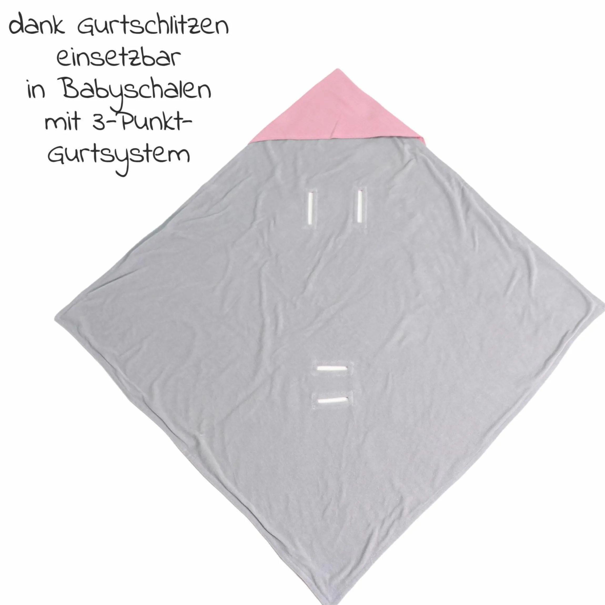 Einschlagdecke Sunny Wrap Summer für Babyschalen 85 x 85 cm - Birdal Rose