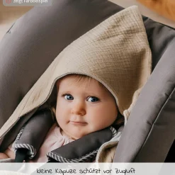 Einschlagdecke Sunny Wrap Summer für Babyschalen 85 x 85 cm - Birdal Rose