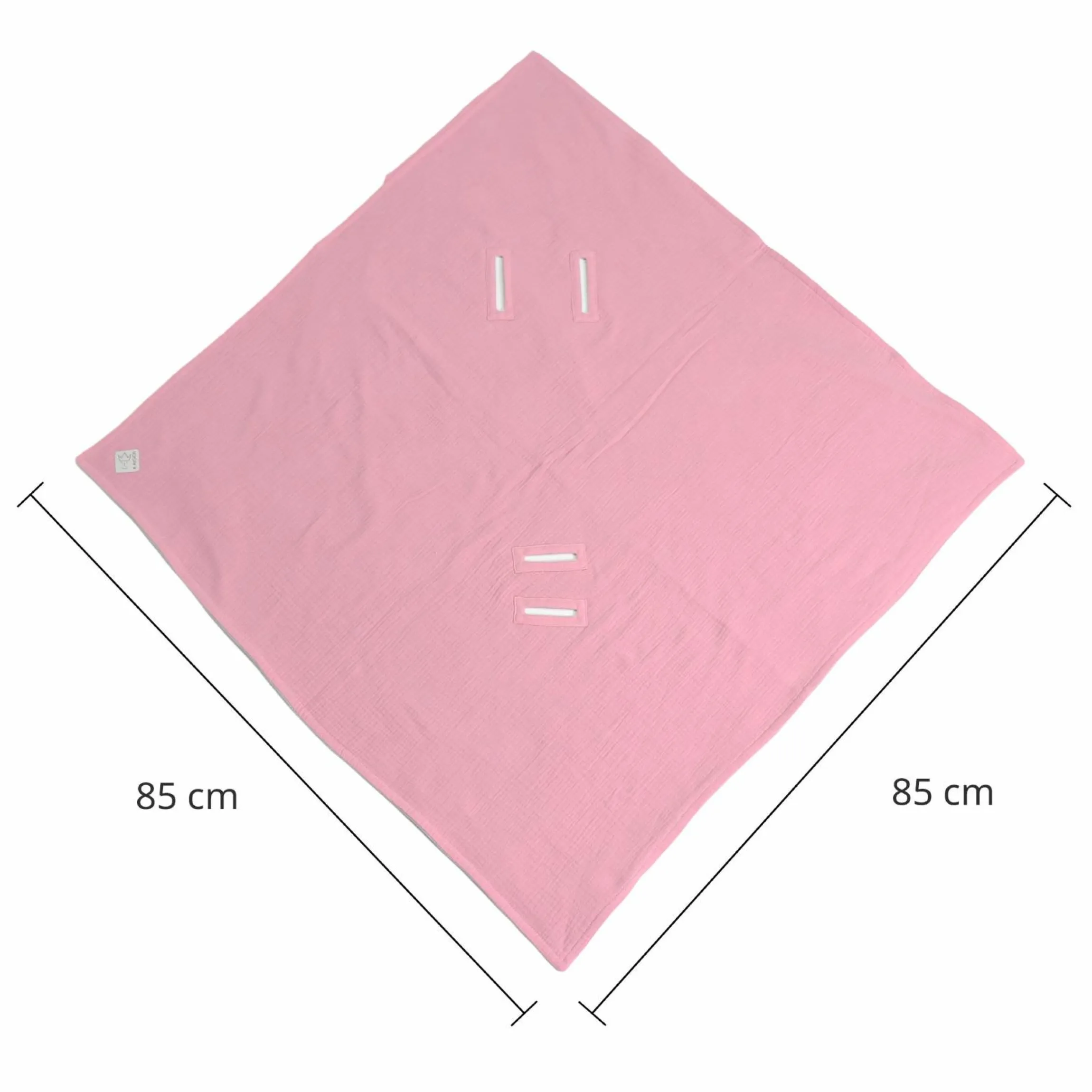 Einschlagdecke Sunny Wrap Summer für Babyschalen 85 x 85 cm - Birdal Rose