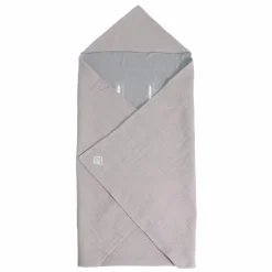 Einschlagdecke Sunny Wrap Summer für Babyschalen 85 x 85 cm - Light Grey