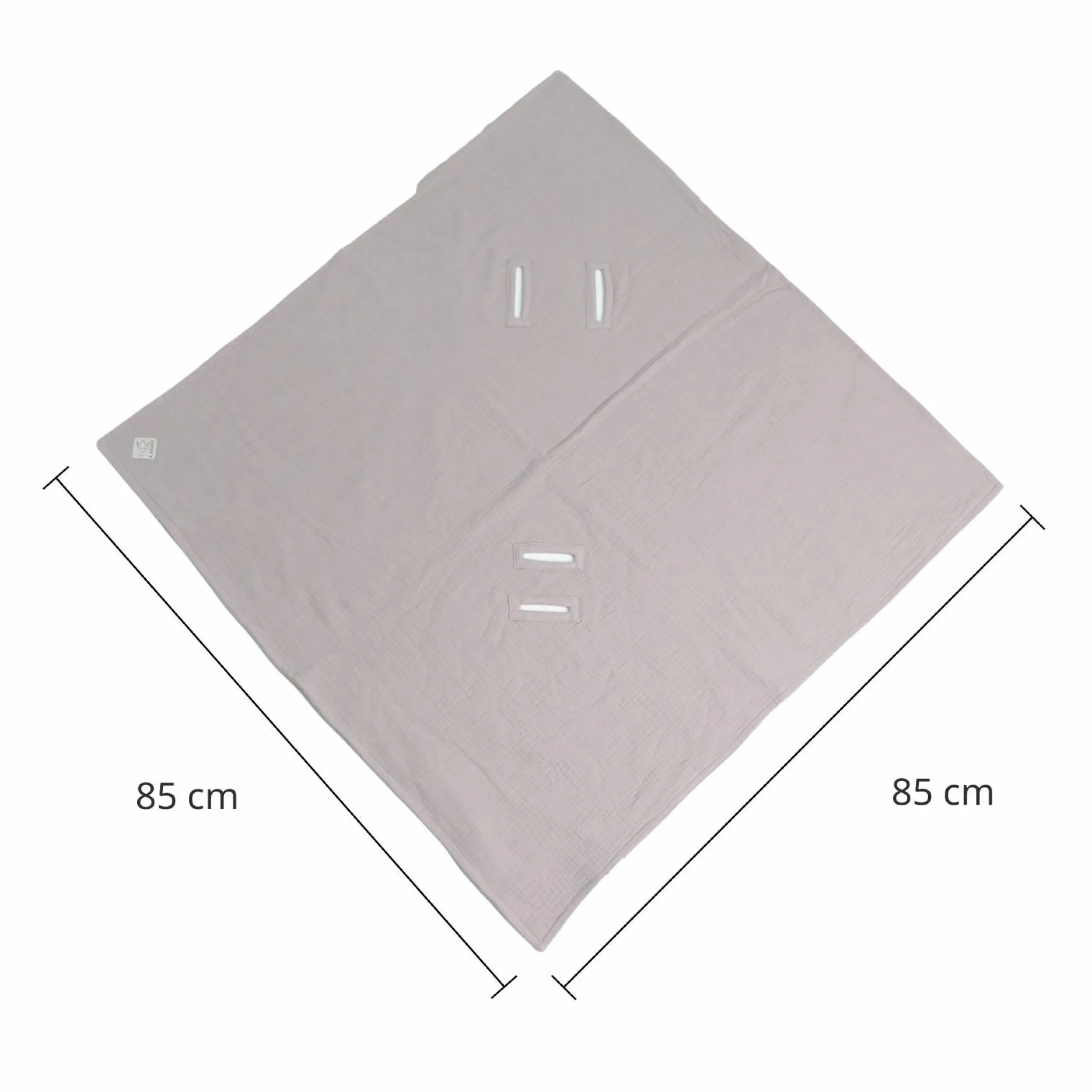 Einschlagdecke Sunny Wrap Summer für Babyschalen 85 x 85 cm - Light Grey