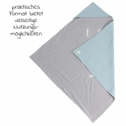 Einschlagdecke Sunny Wrap Summer für Babyschalen 85 x 85 cm - Slit Green