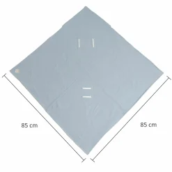 Einschlagdecke Sunny Wrap Summer für Babyschalen 85 x 85 cm - Slit Green