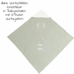 Einschlagdecke Sunny Wrap Summer für Babyschalen 85 x 85 cm - Vanille Ice