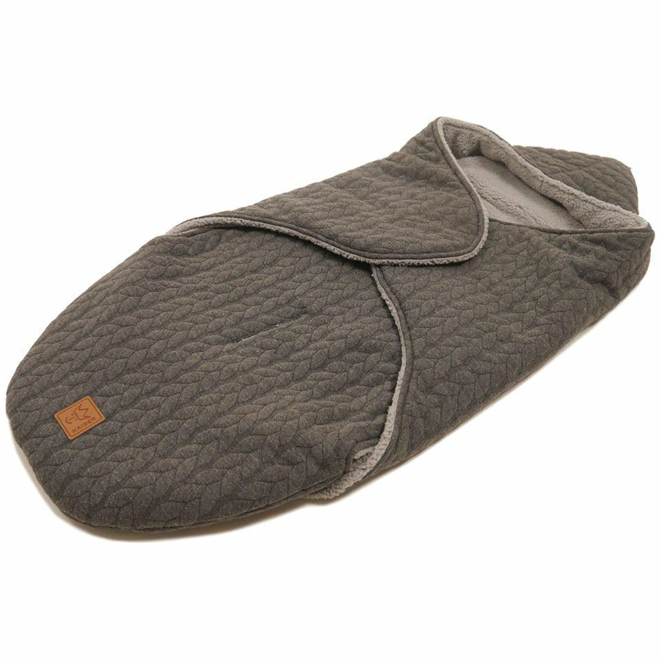 Einschlagdecke Wrappy - Knit Design - Anthrazit