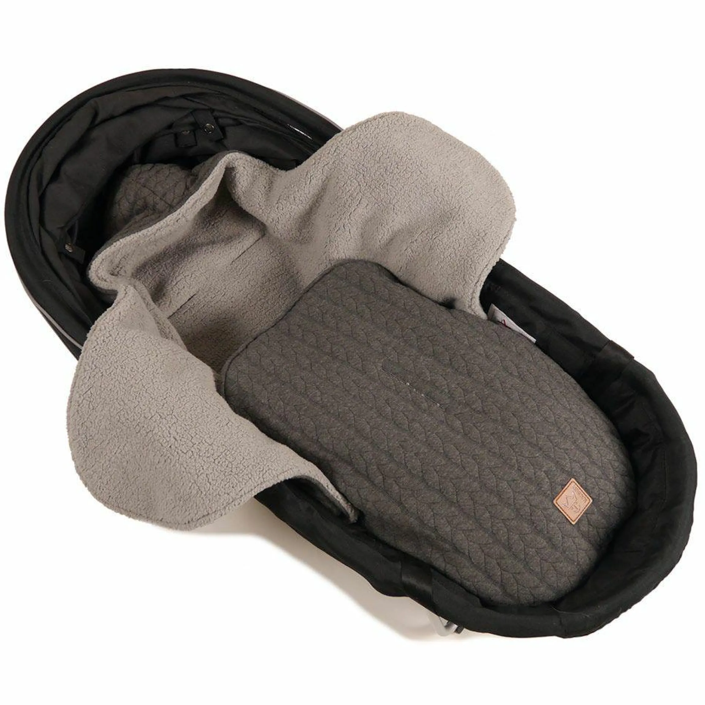 Einschlagdecke Wrappy - Knit Design - Anthrazit