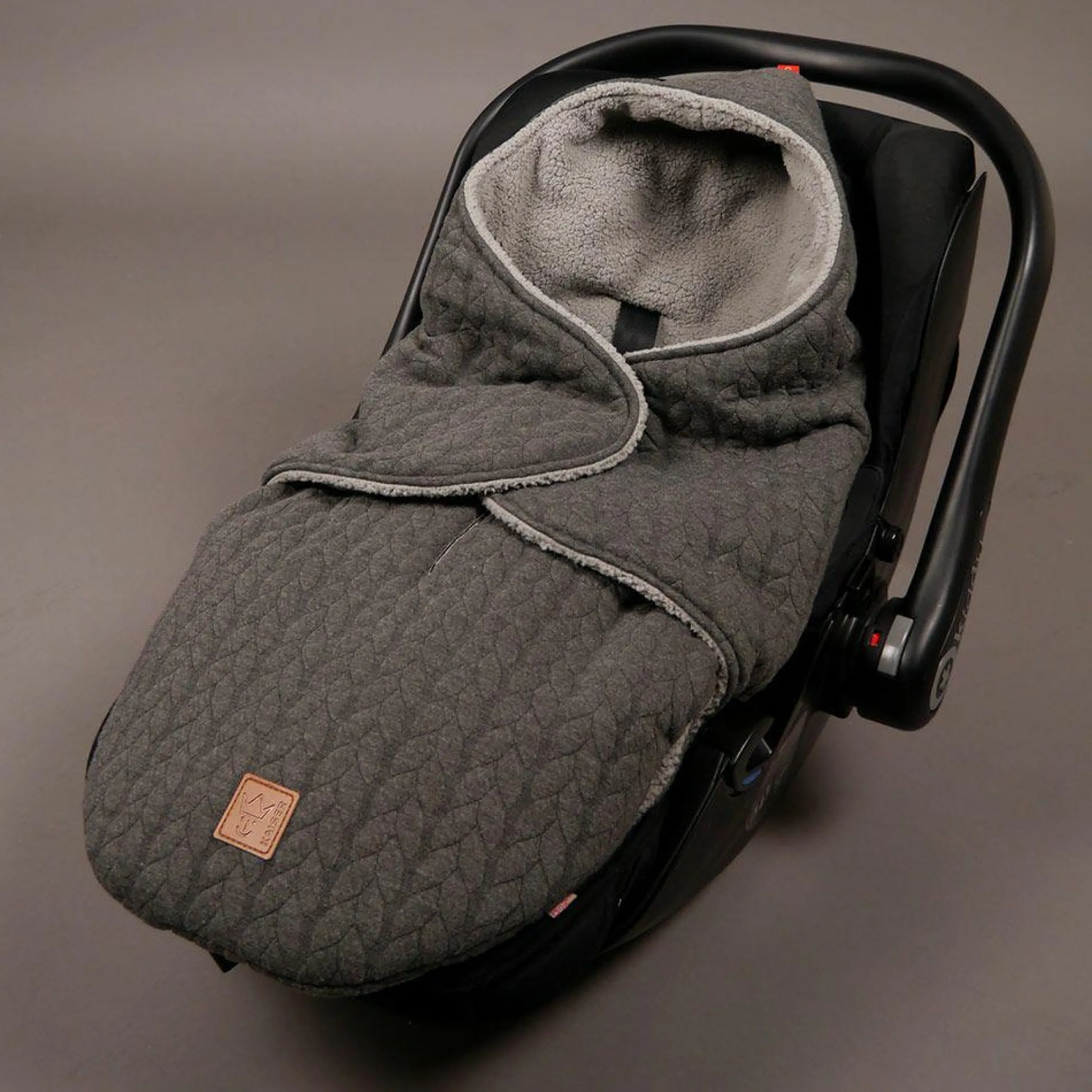 Einschlagdecke Wrappy - Knit Design - Anthrazit