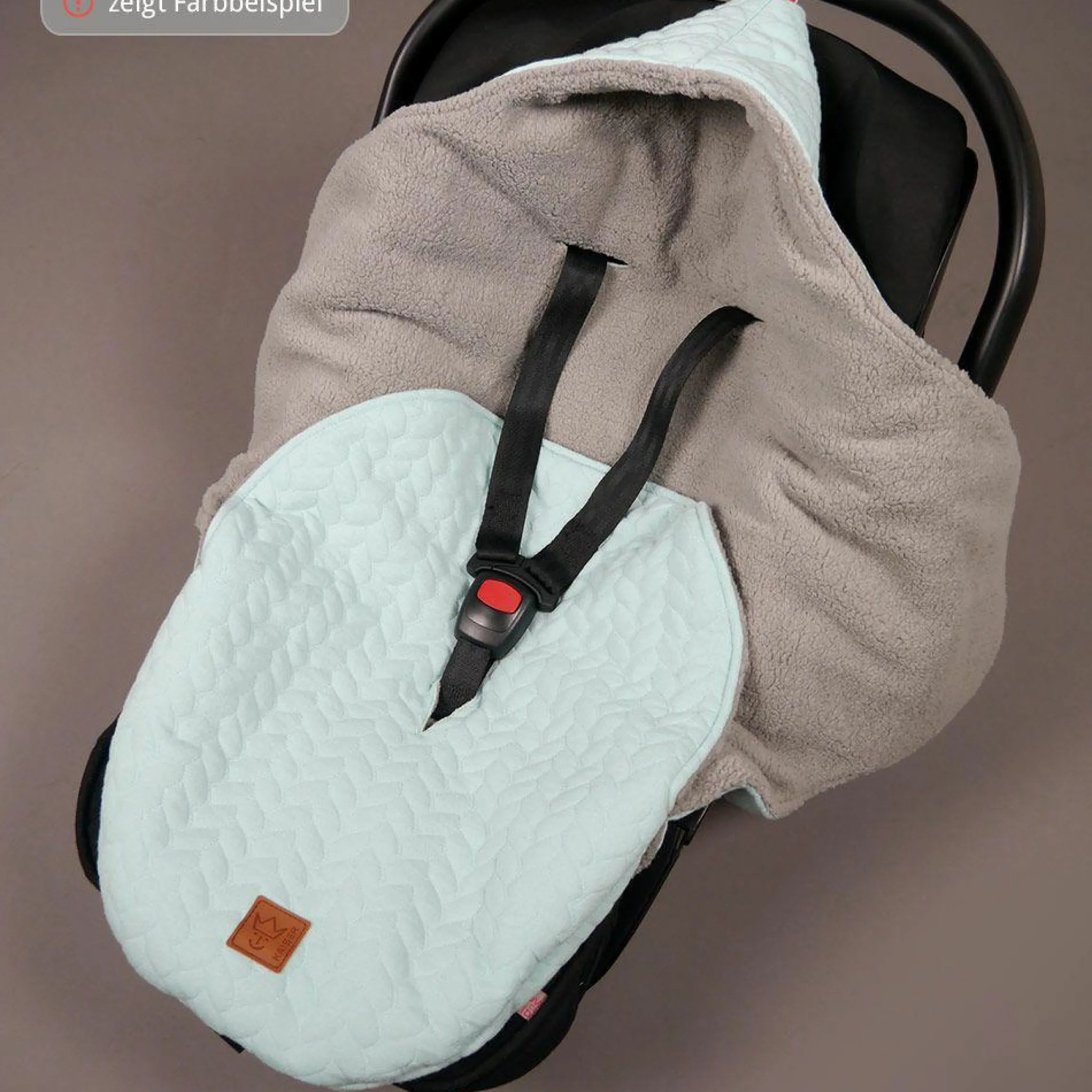 Einschlagdecke Wrappy - Knit Design - Anthrazit