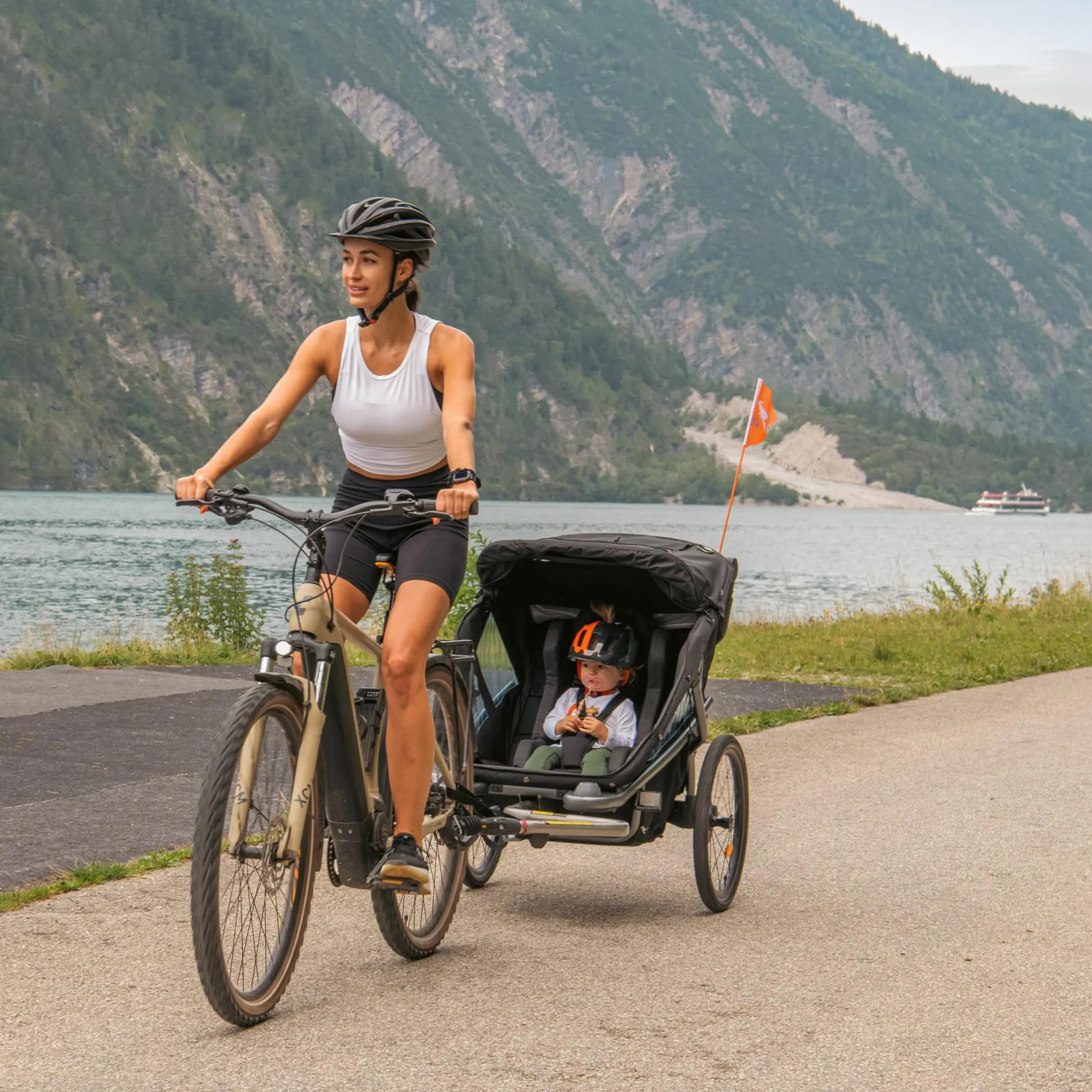 Einzel-Komfortsitz für Velo 2 - Schwarz - Kollektion 2025