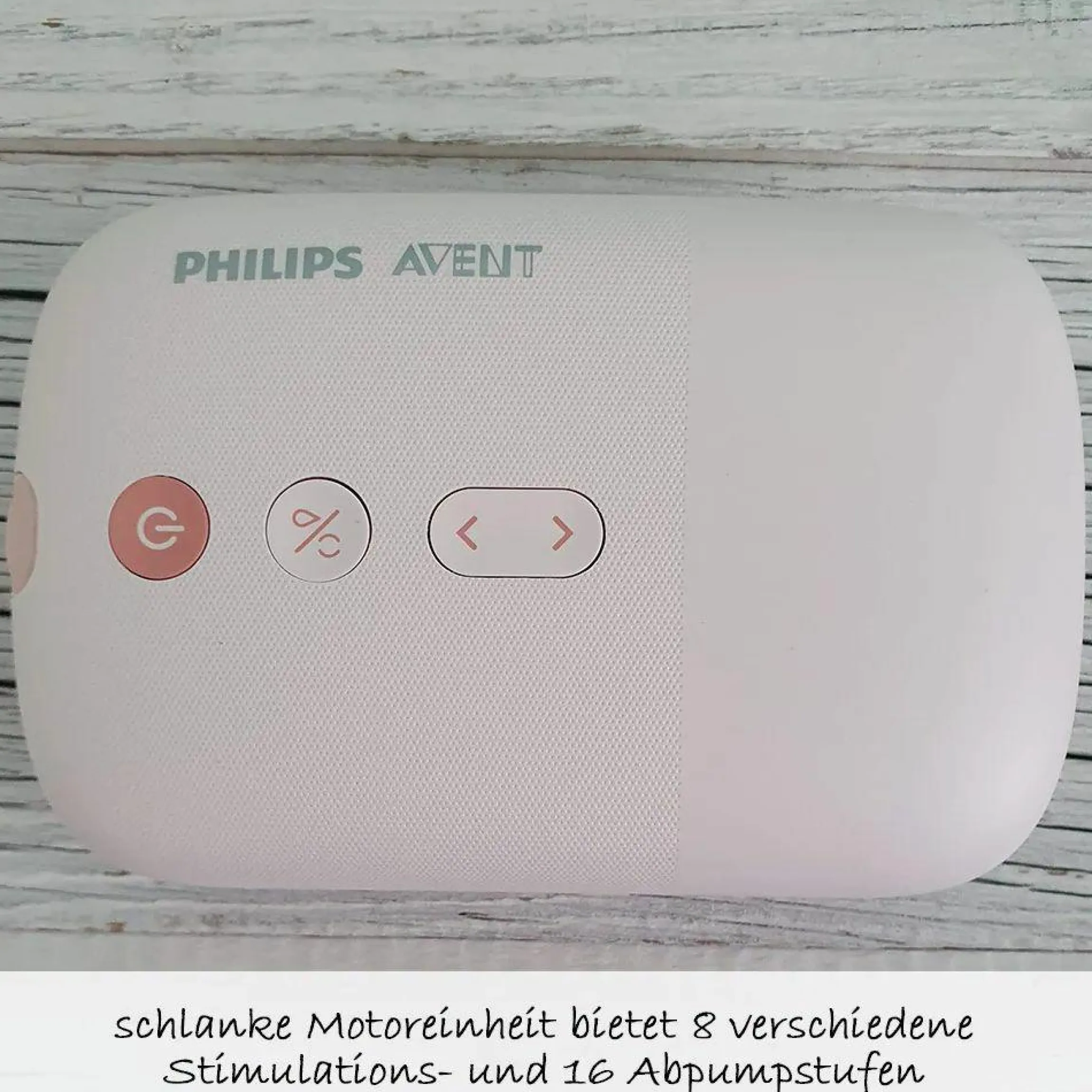 Elektrische Milchpumpe Natural Motion SCF395/31 + PP-Flasche + 2 Einweg-Stilleinlagen + 5 Muttermilchbeutel